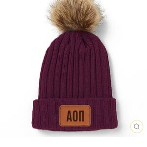 Alpha Omicron Pi Pom Pom Beanie Hat